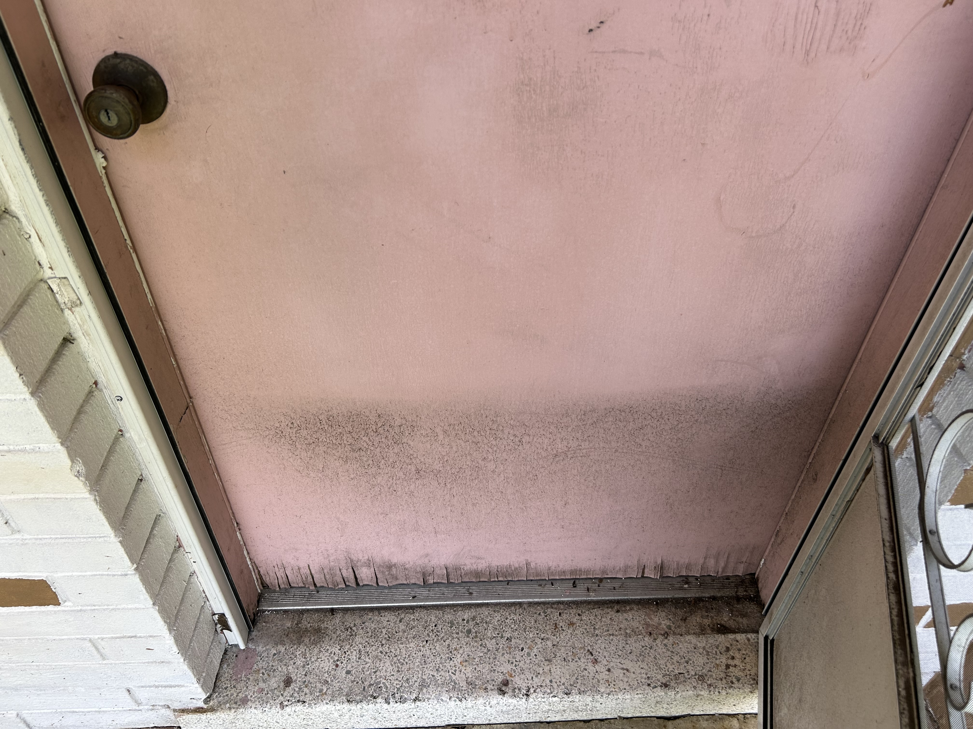 Front door with deferred maintenance