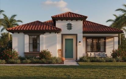 Florida house with a tile roof
